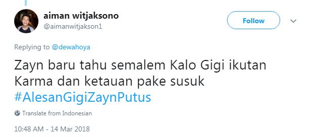 15 Cuitan 'alasan Gigi Hadid & Zayn Malik putus' ini bikin gemes sebel