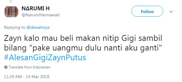 15 Cuitan 'alasan Gigi Hadid & Zayn Malik putus' ini bikin gemes sebel