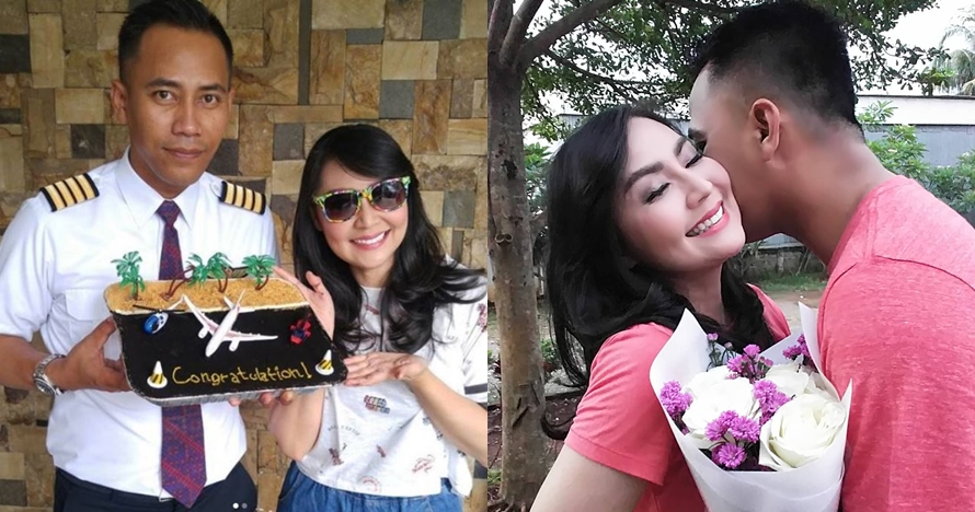 Mulai go public, 8 potret kedekatan Thessa Kaunang & pacar pilotnya