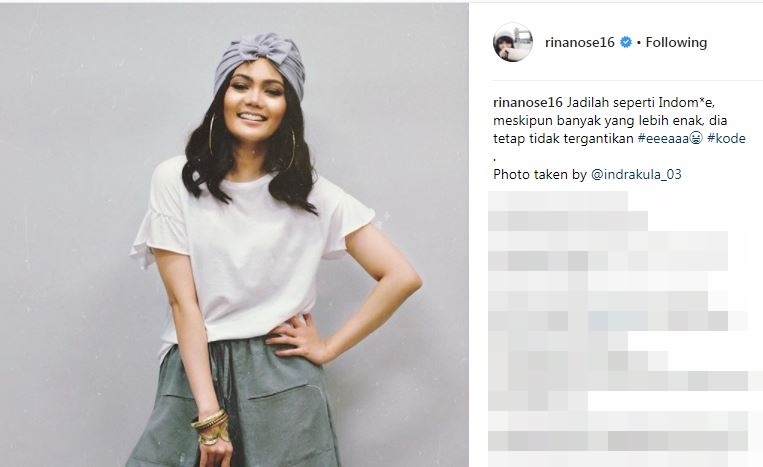 Lucunya tiada tara, ini 10 postingan Rina Nose dengan caption kocak