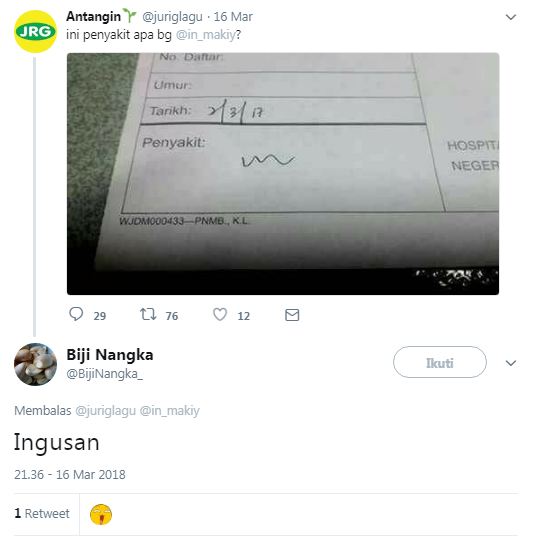 Tulisan diagnosis susah dibaca, 10 tebakan warganet ini ngocol abis
