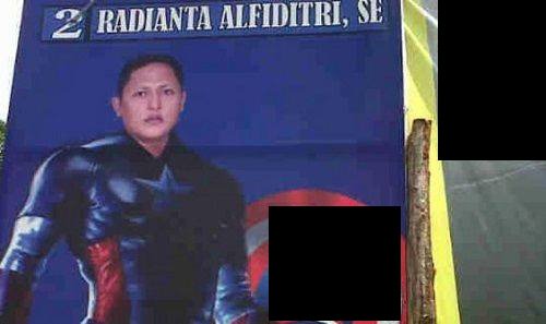11 Poster kampanye ala caleg jadi superhero ini bikin ngakak salto