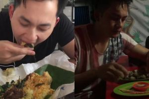 10 Gaya makan Kiki Farrel, dari nasi bungkus hingga warung kaki lima