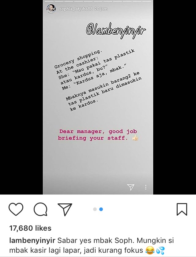 Dear manager