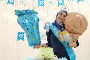 5 Momen keseruan baby shower anak ke-4 Zaskia Adya Mecca, serba biru