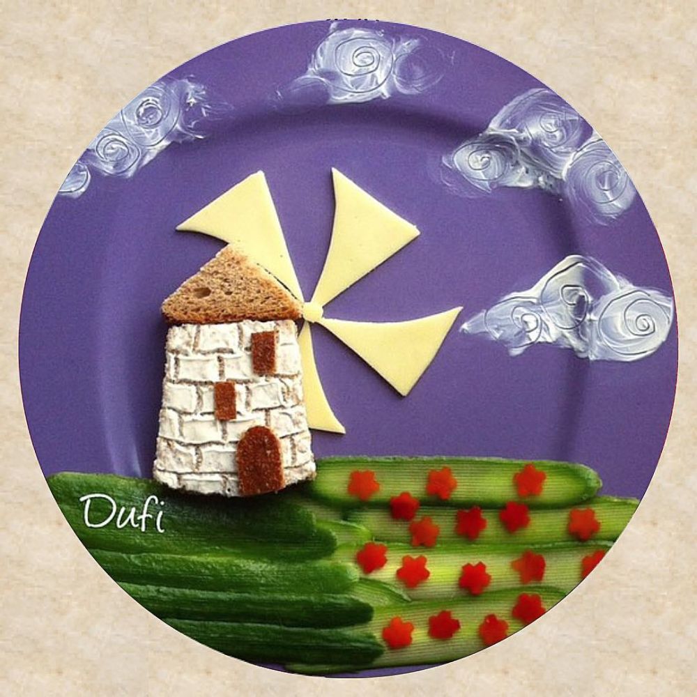 9 Karya pemandangan ini terbuat dari makanan, hasilnya ciamik banget