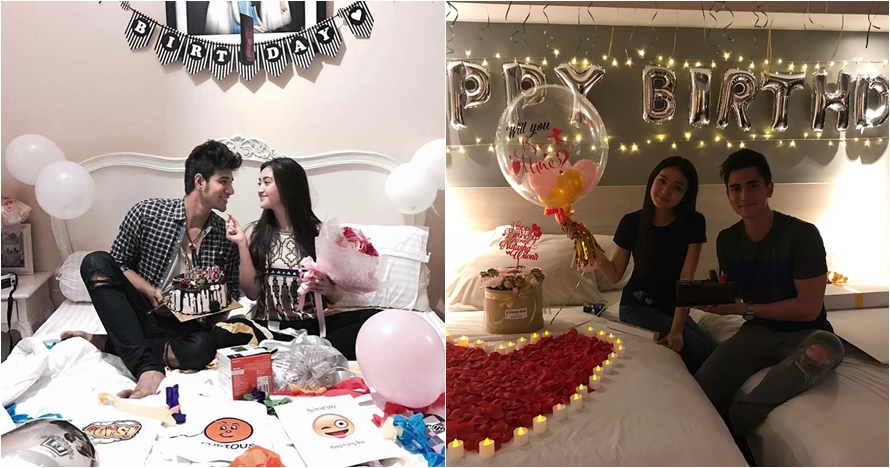 Pose 5 seleb berikan kejutan ulang tahun ke pacarnya di atas ranjang