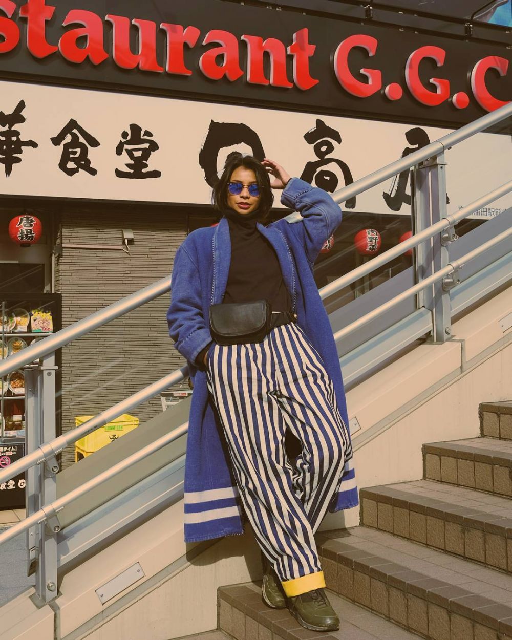 10 Gaya nyentrik Shareefa Daanish, cut bray hingga oversize blazer