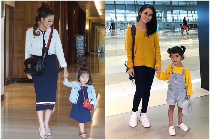 Sama-sama imut nan menggemaskan, ini 7 beda gaya Bilqis vs Thalia Onsu