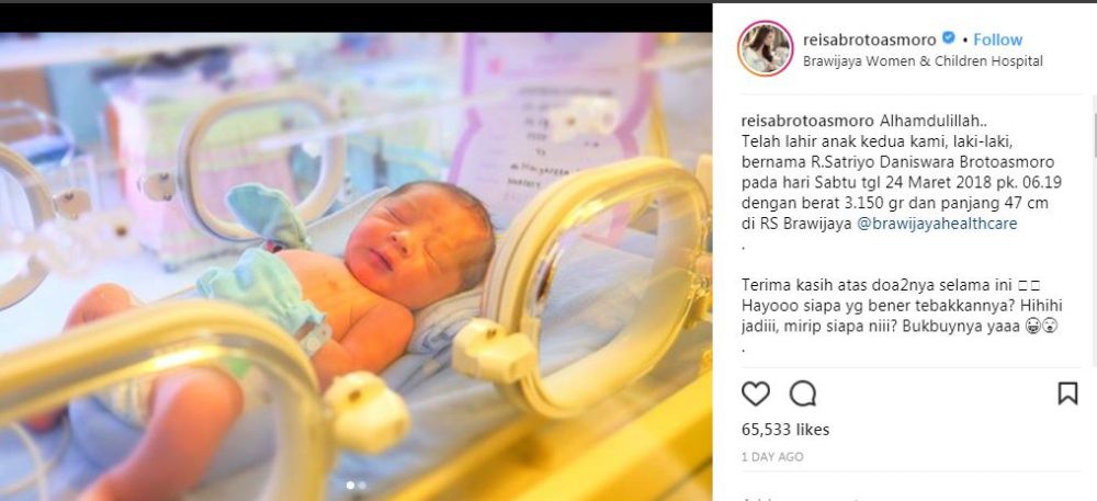 5 Potret baby Satriyo bayi dokter Reisa 'Dr Oz', imutnya kebangetan!