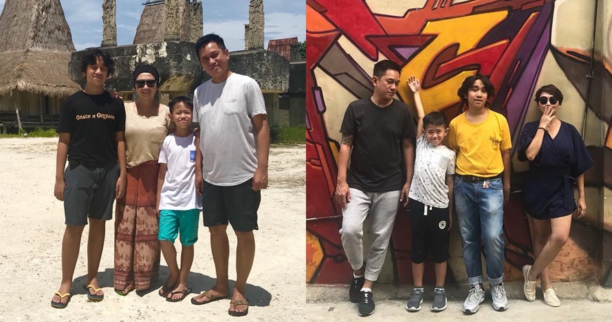 10 Momen seru Indy Barends keluarga kecilnya, sama-sama suka iseng