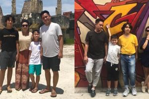 10 Momen seru Indy Barends keluarga kecilnya, sama-sama suka iseng