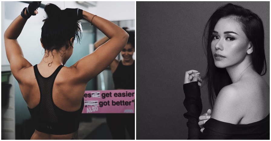 8 Pose Adinia Wirasti pamer pundak ini bikin cowok geregetan