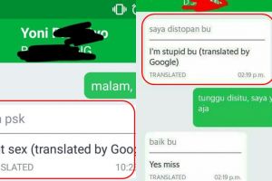 10 Chat lucu terjemahan Google Translate driver-pelanggan ojek onlinei