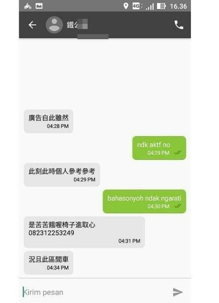 10 Chat lucu terjemahan Google Translate driver-pelanggan ojek onlinei