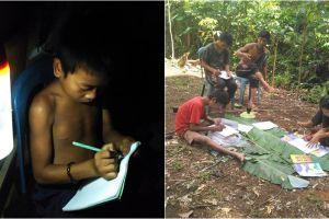 10 Potret semangat orang rimba meraih pendidikan ini bikin terharu