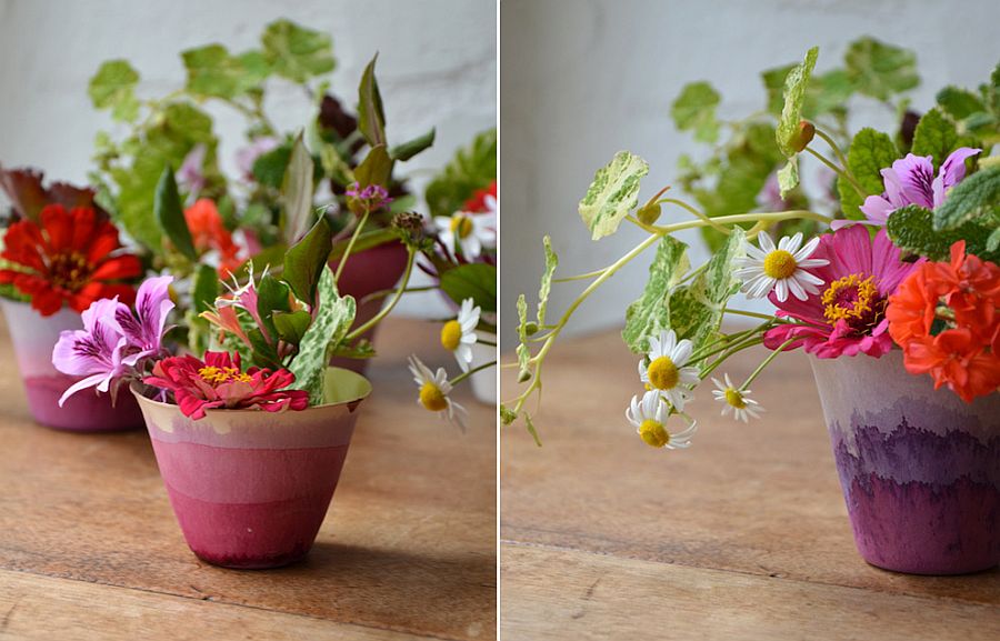9 Kreasi pot bunga mini ini cocok buat hiasan meja, unik banget