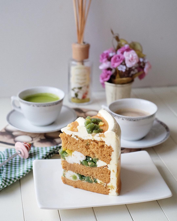 6 Kreasi cake dengan rasa tradisional, dari es cendol hingga soto