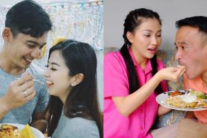 Gaya suap-suapan 7 pasang seleb ini romantis abis, bikin baper