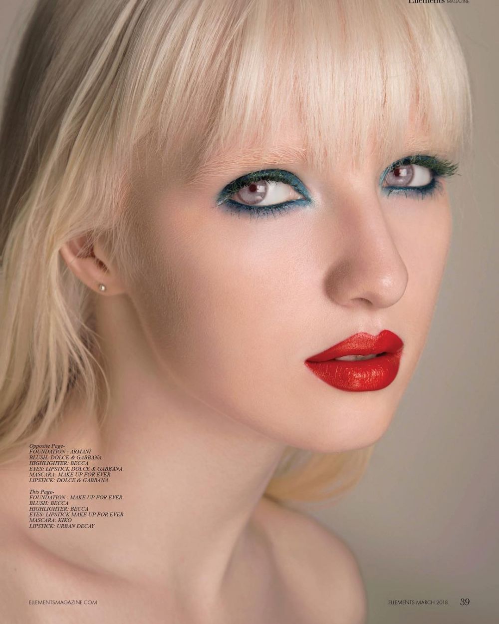 10 Pesona Nastya Zhidkova, model albino yang bermata indah