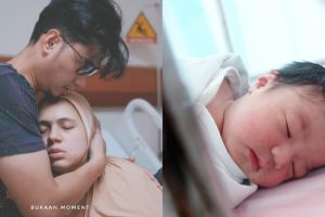 10 Momen persalinan anak kedua Nycta Gina, suami hampir tak dampingi