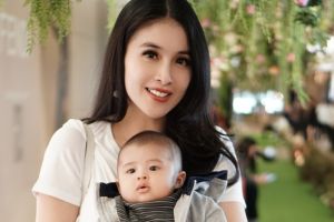Potret imut bayi Sandra Dewi usai divaksin, tetap ceria menggemaskan