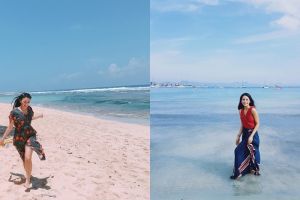 Tak umbar keseksian, 7 seleb muda ini nggak berbikini saat di pantai