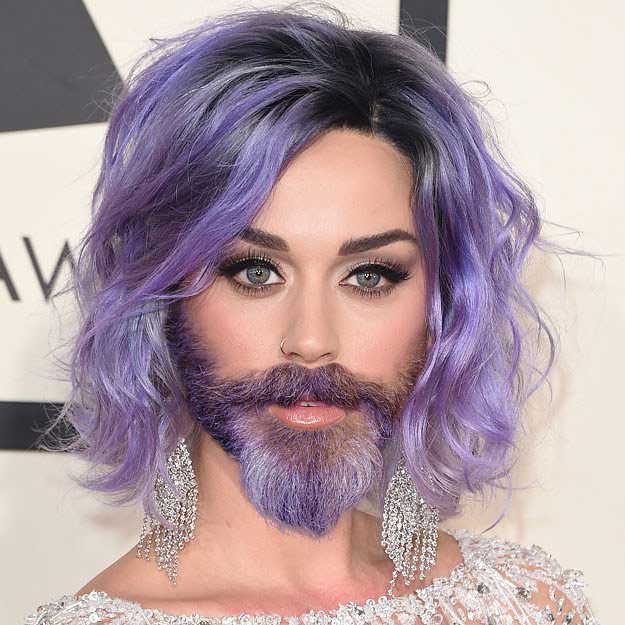 Foto editan 10 seleb cantik Hollywood berjenggot, bikin geli sendiri