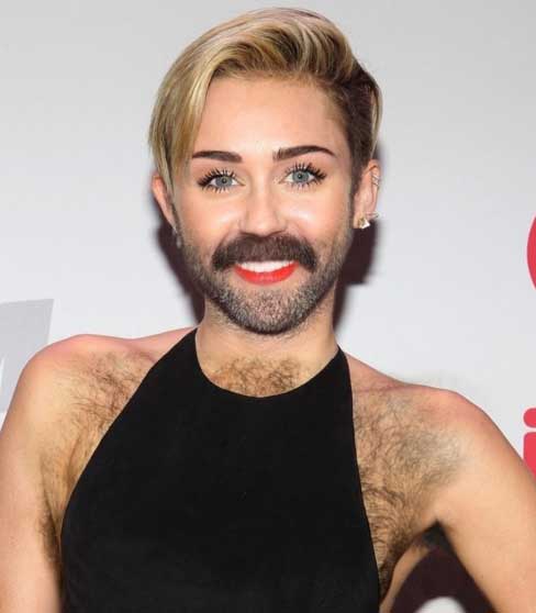 Foto editan 10 seleb cantik Hollywood berjenggot, bikin geli sendiri