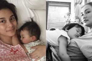 Beda gaya 5 seleb cantik menidurkan buah hatinya, telaten banget