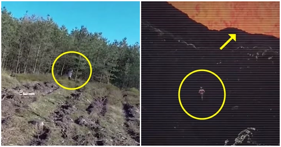 5 Penampakan sosok misterius tertangkap drone ini bikin merinding