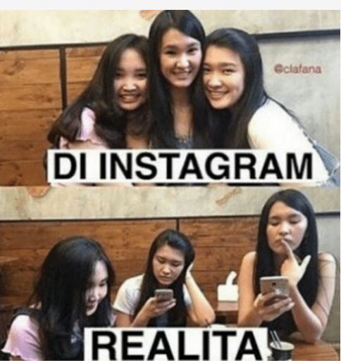 7 Meme beda kelakuan cewek di Instagram vs realita ini mak jleb banget