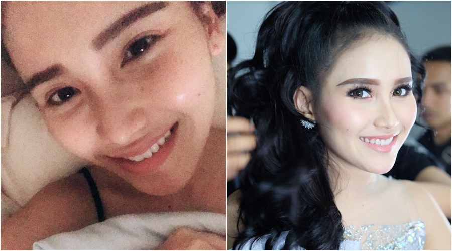 Potret 10 seleb cantik sebelum dan sesudah pakai makeup, beda banget