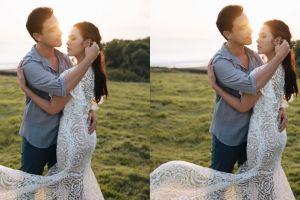 Selain Syahnaz, 4 seleb ini pakai baju menerawang saat prewedding