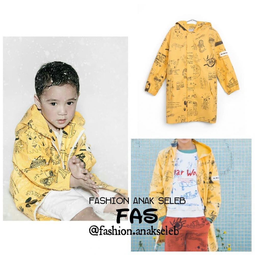 Fashionable sejak kecil, harga jaket 6 anak seleb ini bikin melongo
