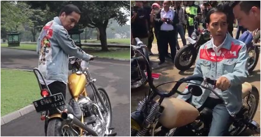 7 Potret Jokowi  jajal aneka motor  custom sebelum touring  