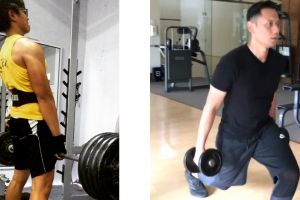 5 Beda gaya Kaesang dan Agus Yudhoyono saat ngegym, macho abis