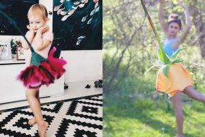 10 Foto ilusi perspektif gaun dari bunga ini hasilnya cantik abis