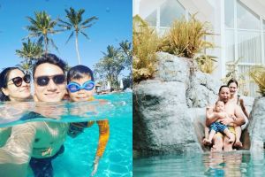 Potret keseruan 7 pasangan selebriti berenang bersama anak, bikin iri