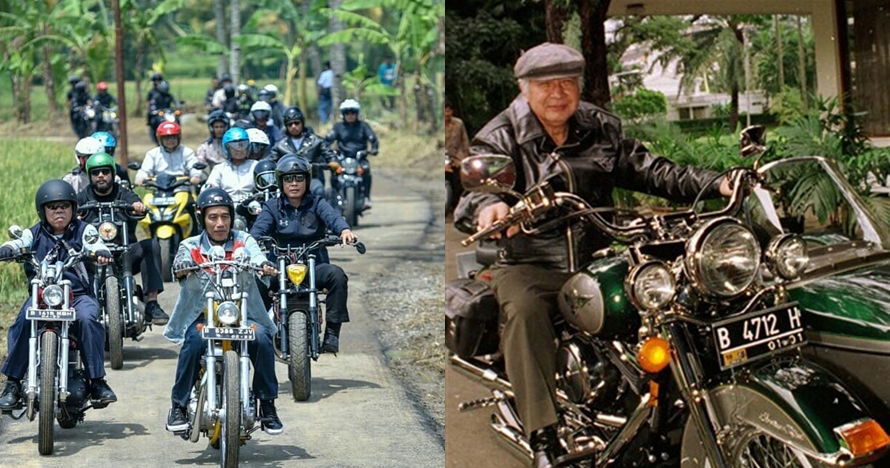 Gaya 4 Presiden Indonesia naik motor sangar, macho abis