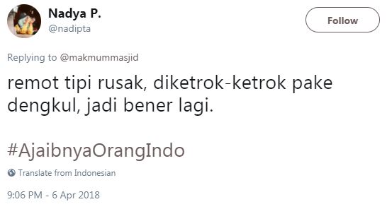 10 Cuitan 'ajaibnya orang Indonesia' ini bikin senyum-senyum sendiri