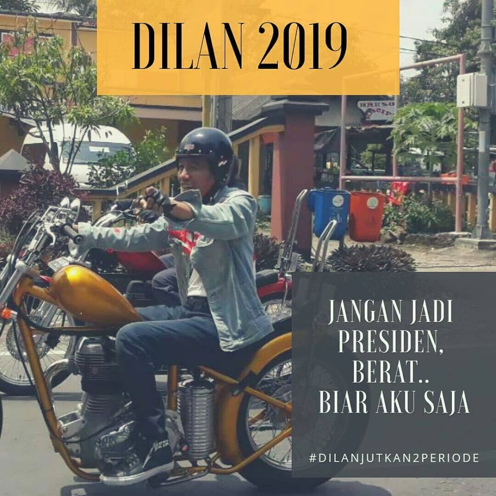 9 Meme Jokowi dan motor chopper karya warganet, gokil banget