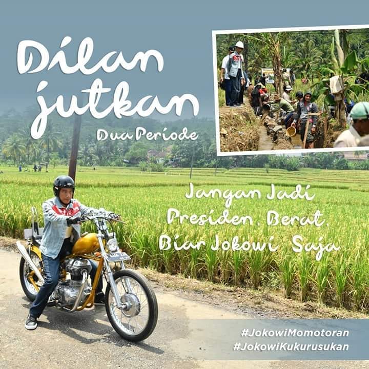 9 Meme Jokowi dan motor chopper karya warganet, gokil banget