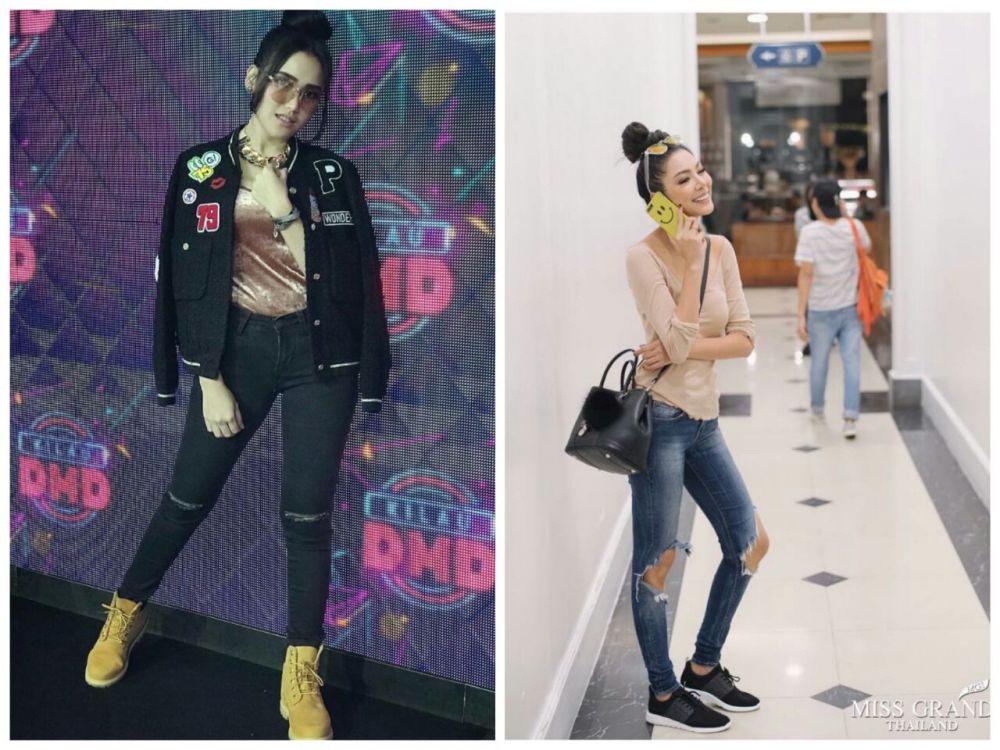Sama-sama dekat Igun, ini 9 beda gaya Ayu Ting Ting & Miss Thailand