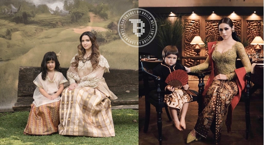 8 Beda gaya pemotretan Nia Ramadhani & Jedar sama anaknya, kece mana?