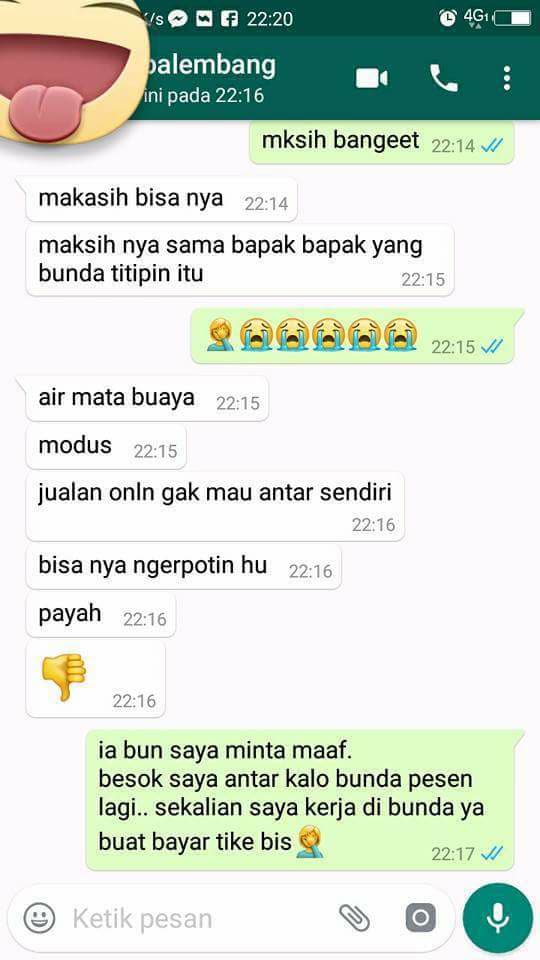Chat pembeli protes soal jasa kurir ini bikin kamu ingin berkata kasar