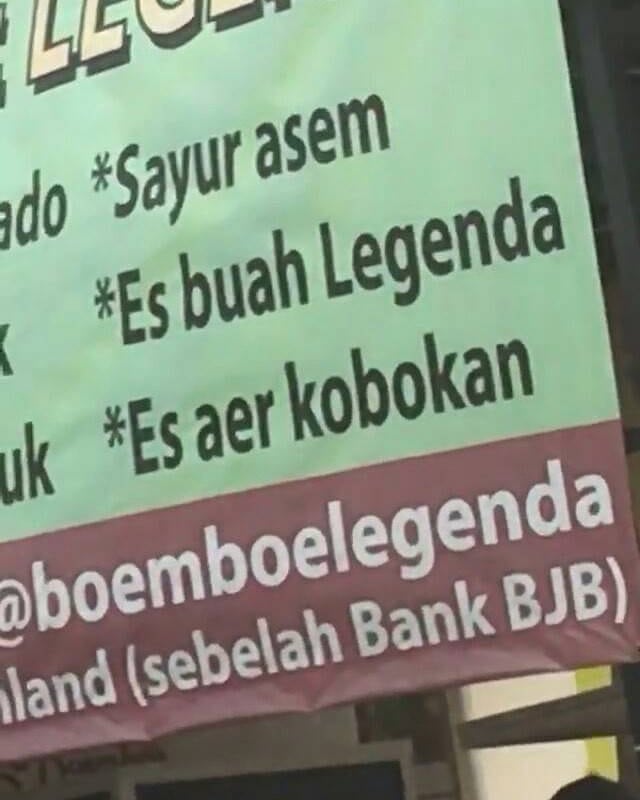 9 Menu makanan ini ngaconya bikin tepuk jidat, ada es air kobokan