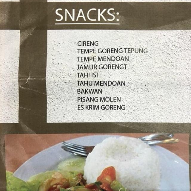 9 Menu makanan ini ngaconya bikin tepuk jidat, ada es air kobokan