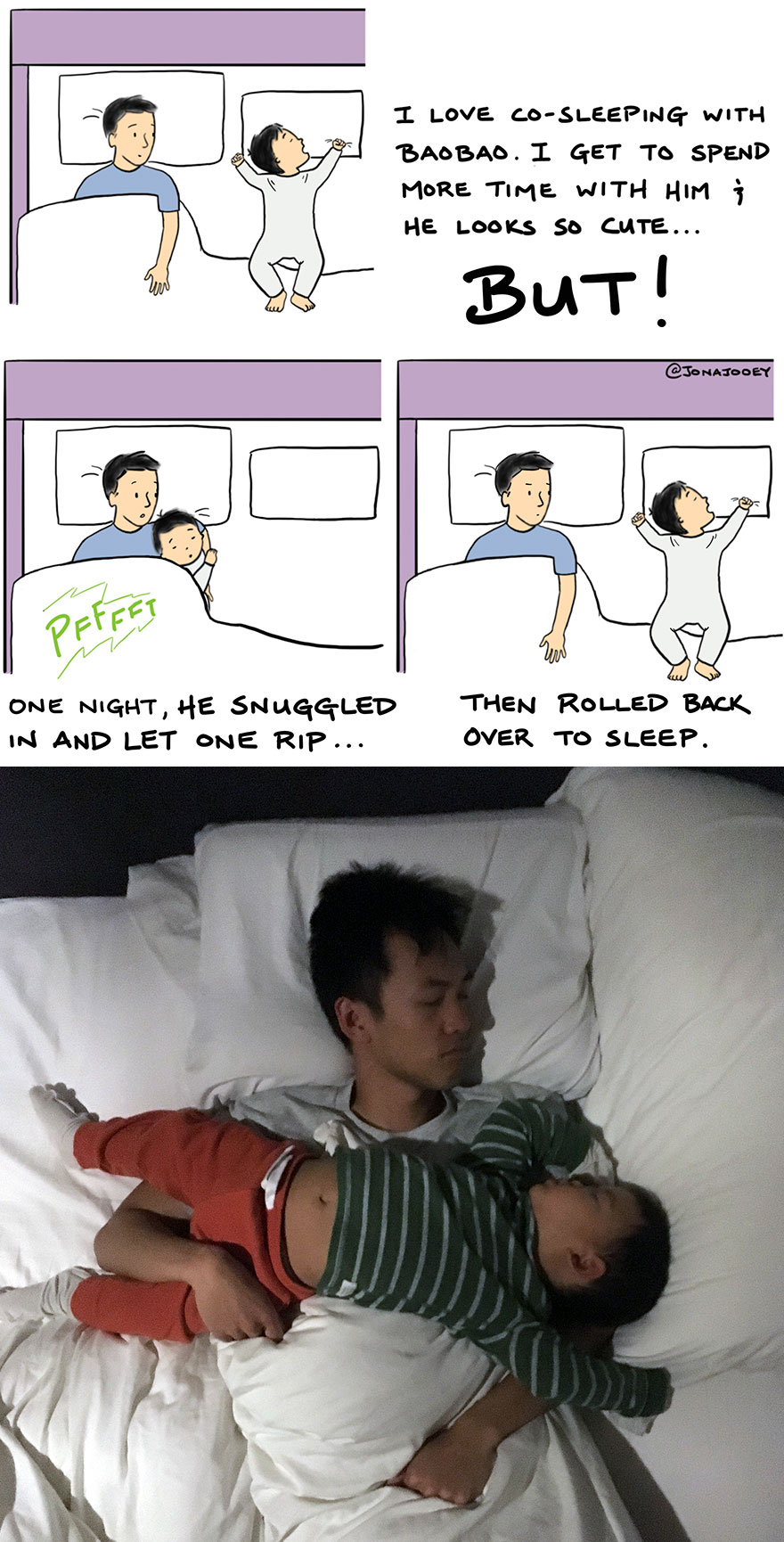 10 Ilustrasi ini gambarkan serunya hubungan balita dan ayahnya