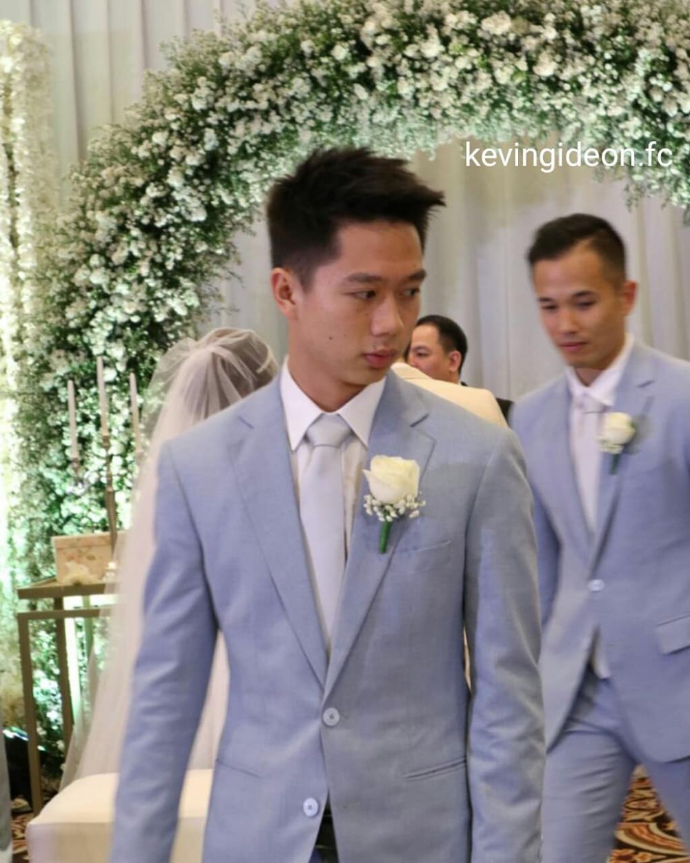 7 Foto pernikahan juara All England Marcus Gideon dan istri, sudah sah